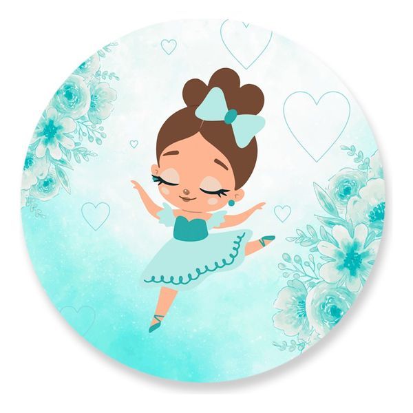 Painel Redondo 50x50 - Bailarina