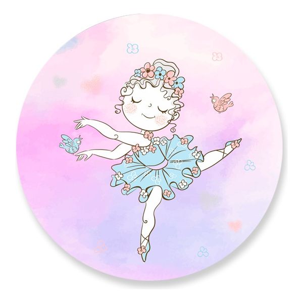 Painel Redondo 50x50 - Bailarina