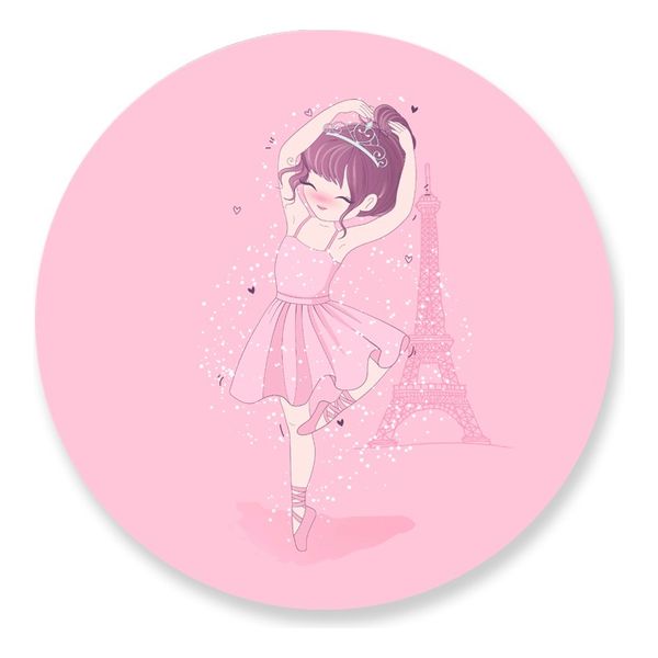 Painel Redondo 50x50 - Bailarina