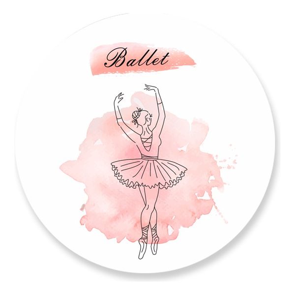 Painel Redondo 50x50 - Bailarina