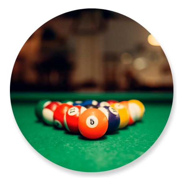 Painel Redondo 50x50 - Baralho Jogos