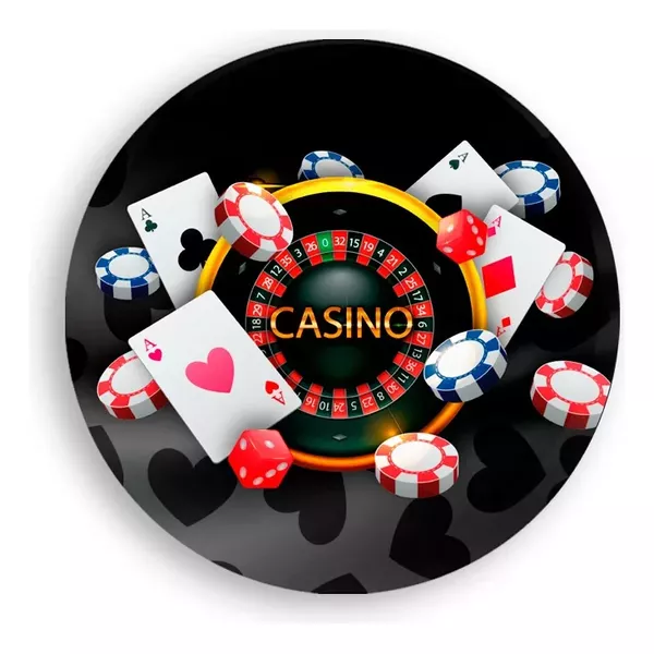 Painel Redondo 50x50 - Baralho Jogos