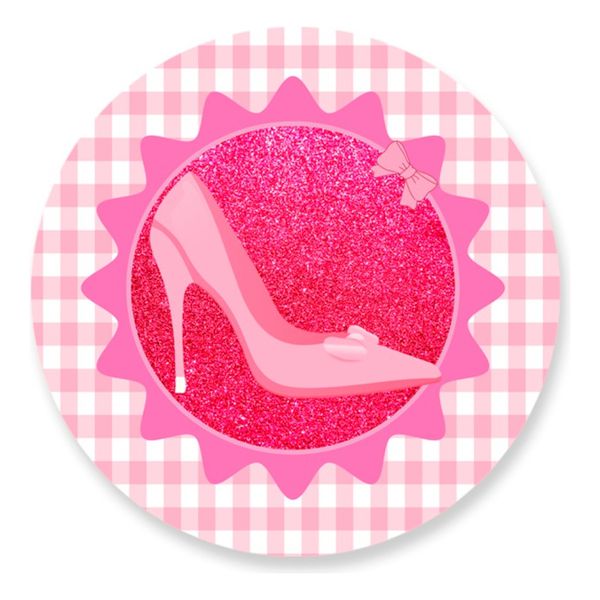 Painel Redondo 50x50 - Barbie