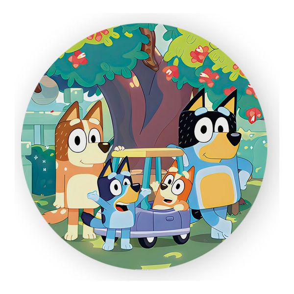 Painel Redondo 50x50 - Bluey