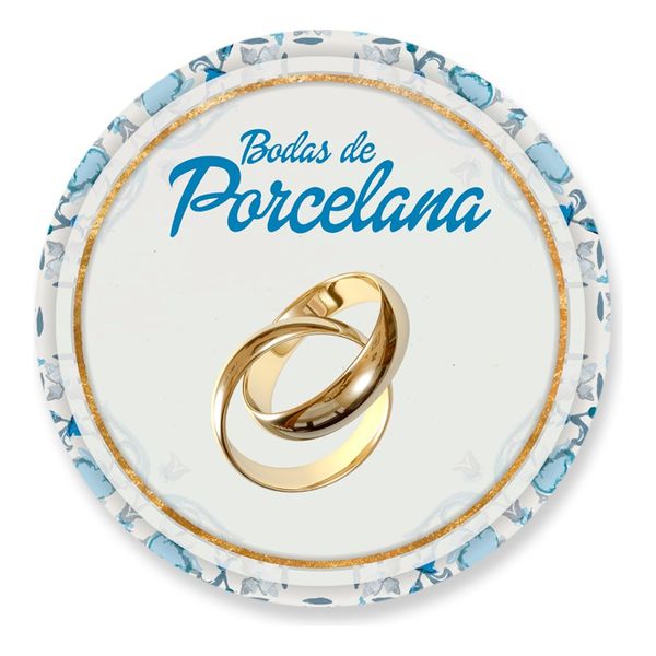 Painel Redondo 50x50 - Bodas