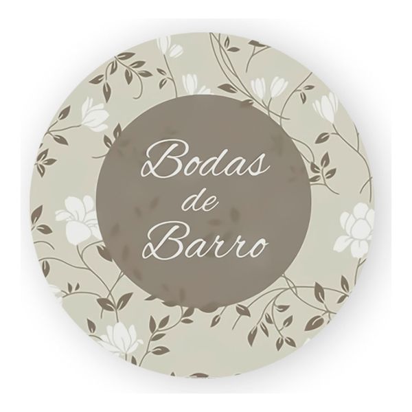 Painel Redondo 50x50 - Bodas