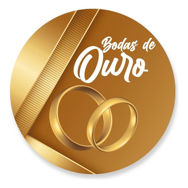 Painel Redondo 50x50 - Bodas