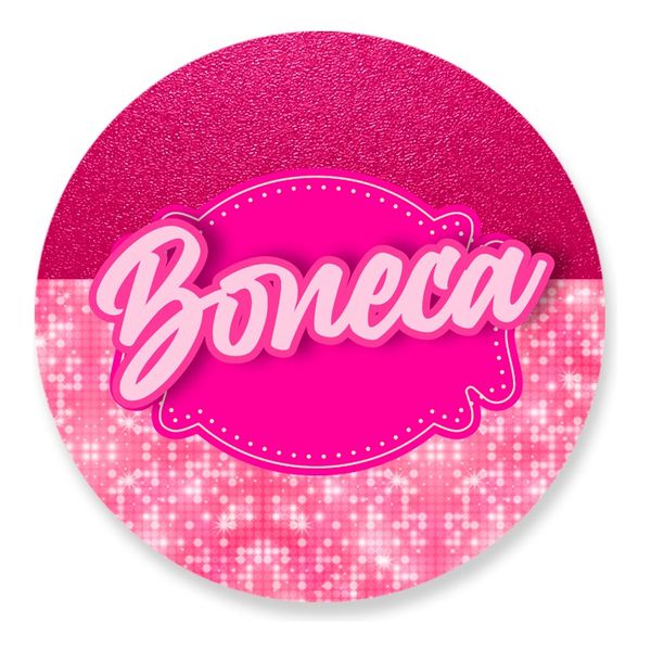 Painel Redondo 50x50 - Boneca