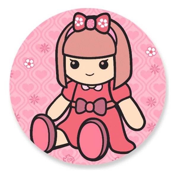 Painel Redondo 50x50 - Boneca