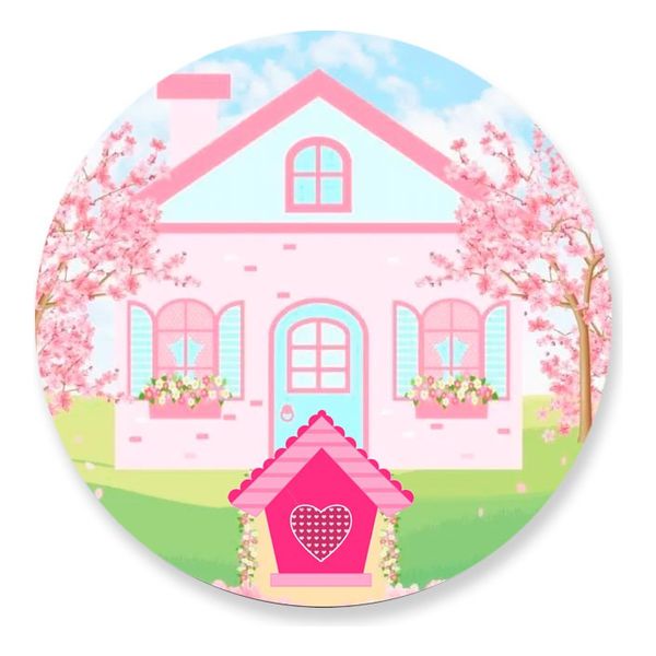 Painel Redondo 50x50 - Boneca