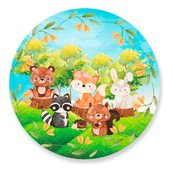 Painel Redondo 50x50 - Bosque