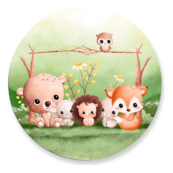 Painel Redondo 50x50 - Bosque