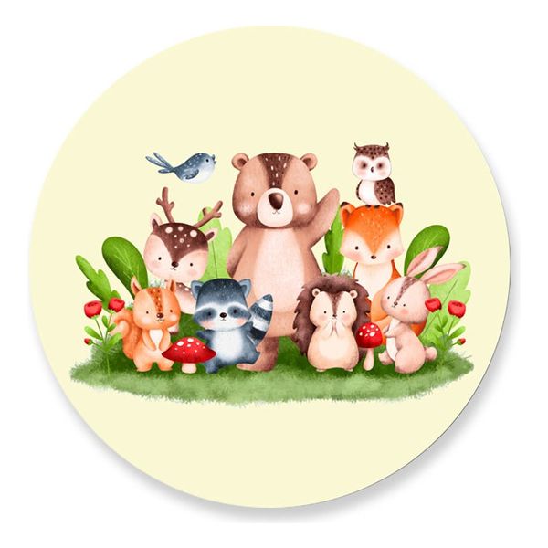 Painel Redondo 50x50 - Bosque