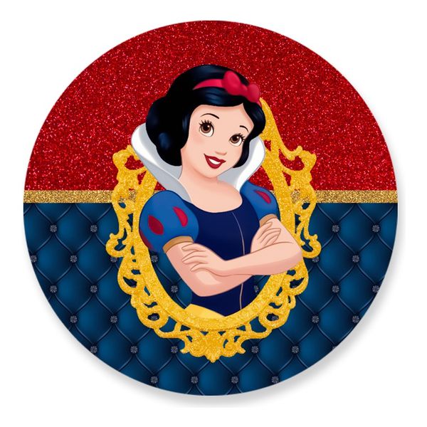 Painel Redondo 50x50 - Branca de Neve
