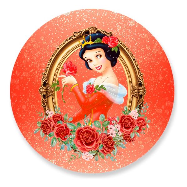 Painel Redondo 50x50 - Branca de Neve