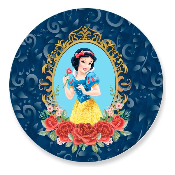 Painel Redondo 50x50 - Branca de Neve