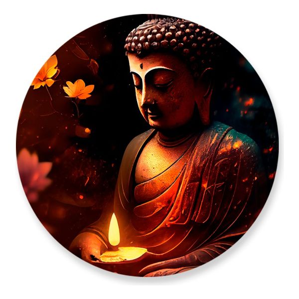 Painel Redondo 50x50 - Buda