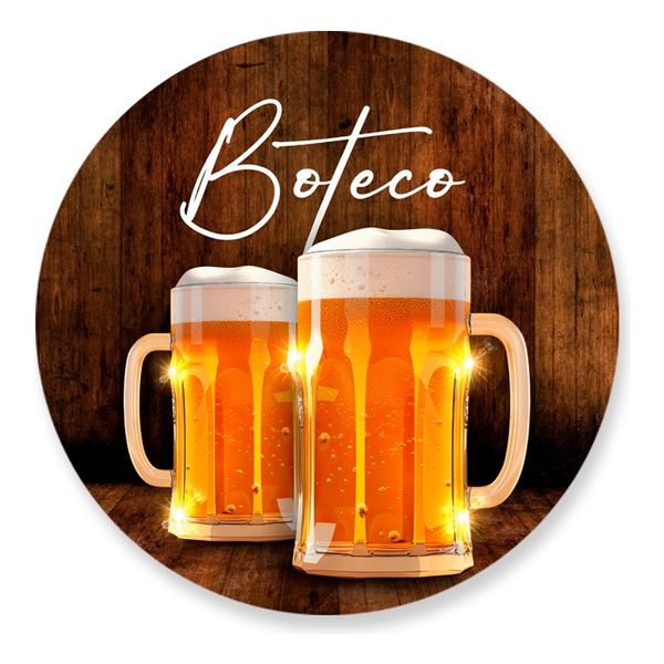 Painel Redondo 50x50 - Buteco