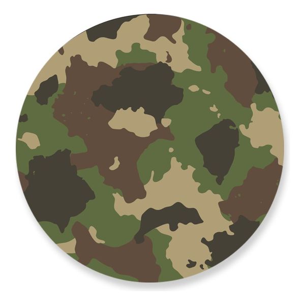 Painel Redondo 50x50 - Camuflado