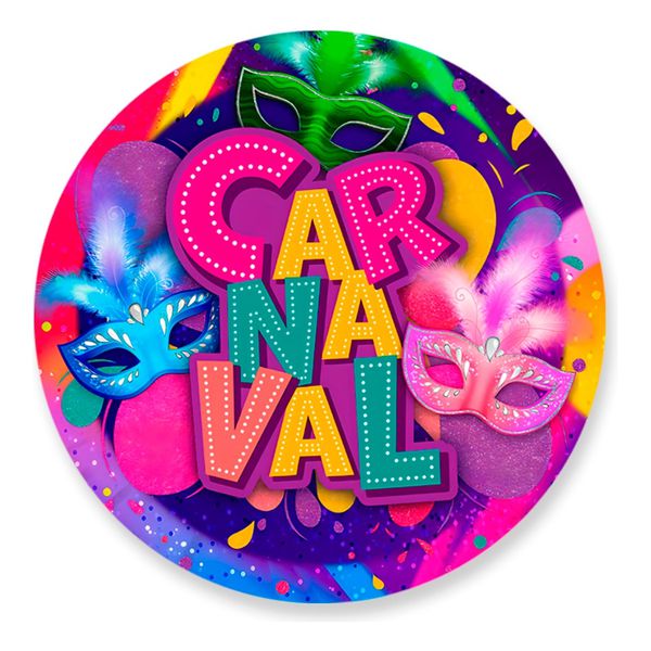Painel Redondo 50x50 - Carnaval