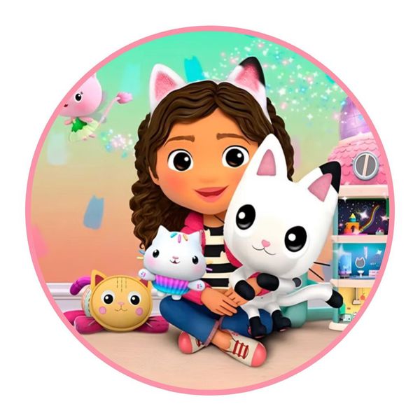 Painel Redondo 50x50 - Casa Mágica da Gabi