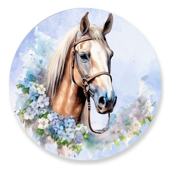 Painel Redondo 50x50 - Cavalo
