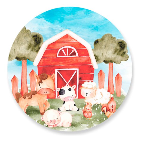 Painel Redondo 50x50 - Celeiro