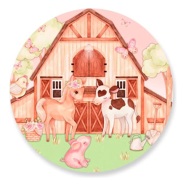 Painel Redondo 50x50 - Celeiro