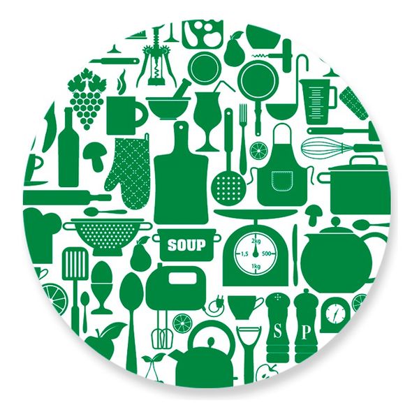 Painel Redondo 50x50 - Chá de Cozinha