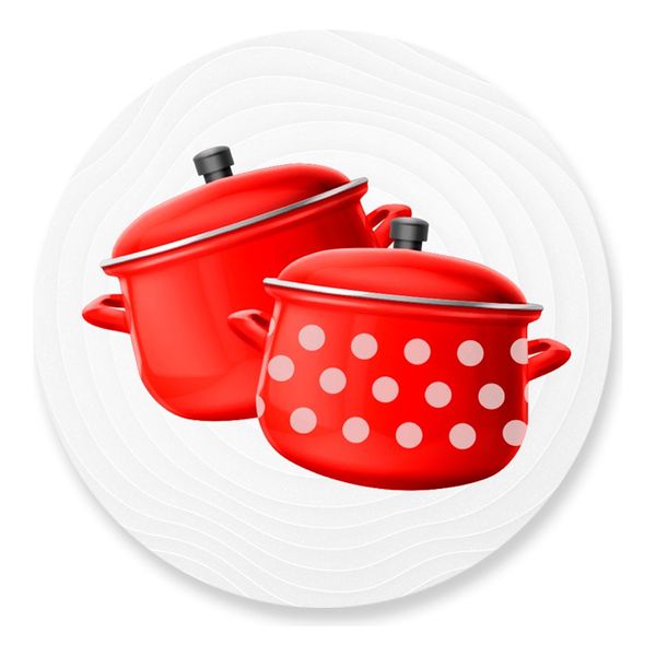 Painel Redondo 50x50 - Chá de Cozinha