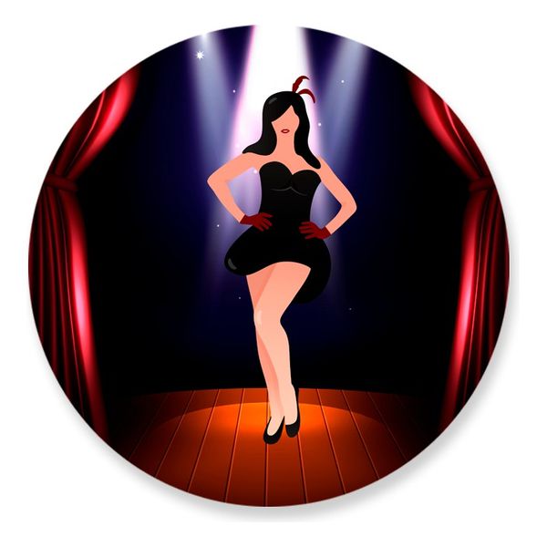 Painel Redondo 50x50 - Chá Lingerie