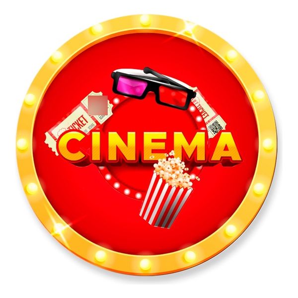 Painel Redondo 50x50 - Cinema