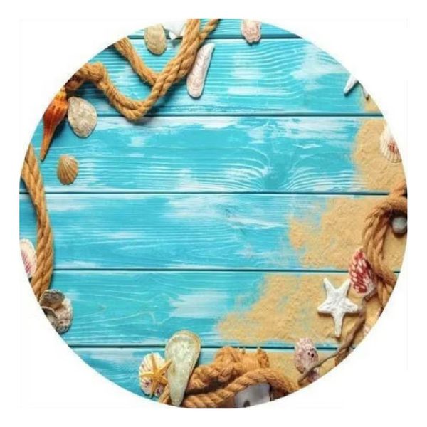 Painel Redondo 50x50 - Conchas Praia