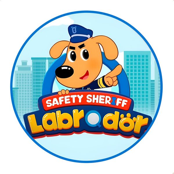 Painel Redondo 50x50 - Detetive Labrador