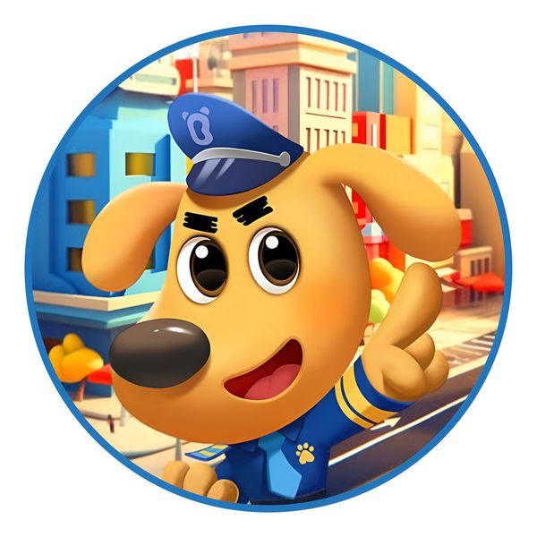 Painel Redondo 50x50 - Detetive Labrador