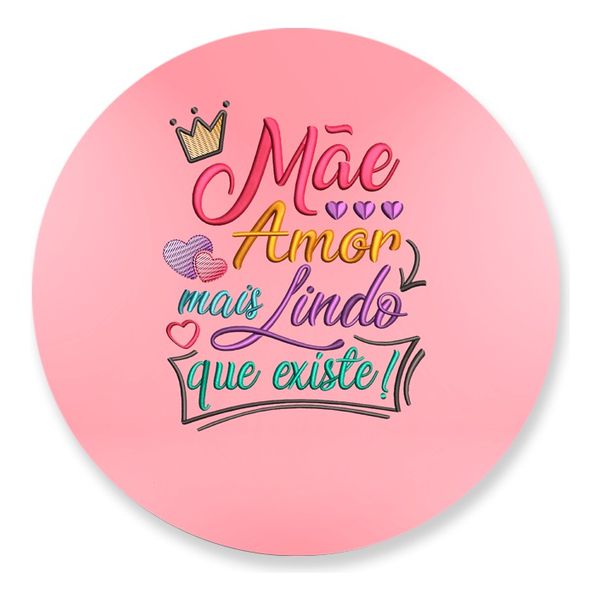 Painel Redondo 50x50 - Dia das Mães