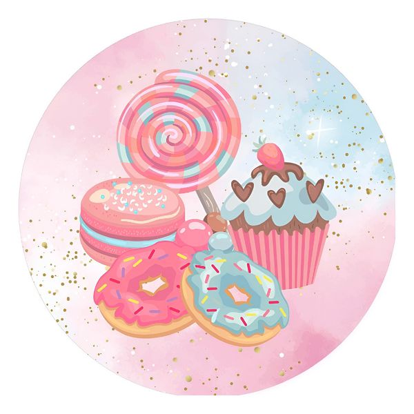 Painel Redondo 50x50 - Doces Confeitaria