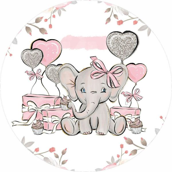 Painel Redondo 50x50 - Elefantinho