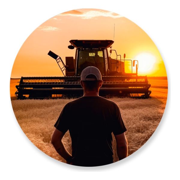 Painel Redondo 50x50 - Fazenda Agro