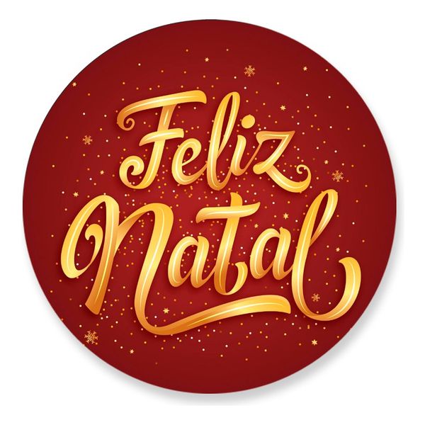 Painel Redondo 50x50 - Feliz Natal