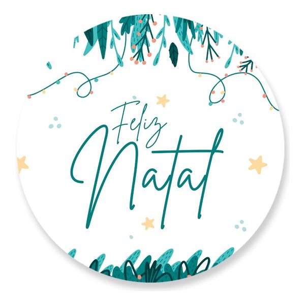 Painel Redondo 50x50 - Feliz Natal