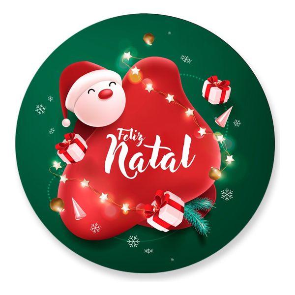 Painel Redondo 50x50 - Feliz Natal