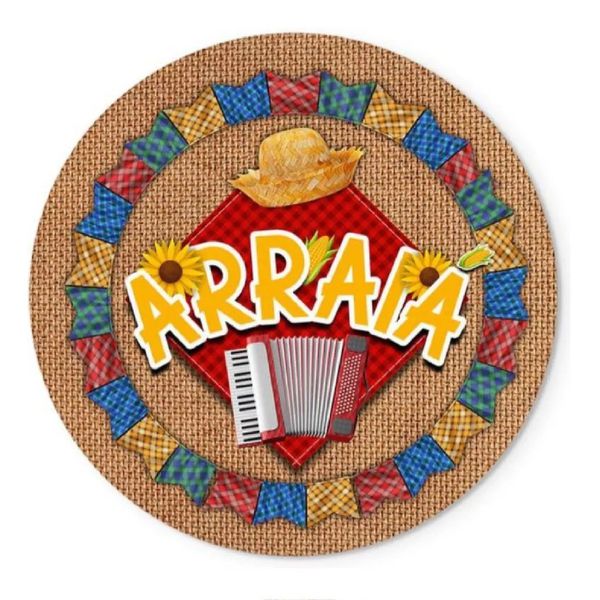 Painel Redondo 50x50 - Festa Junina
