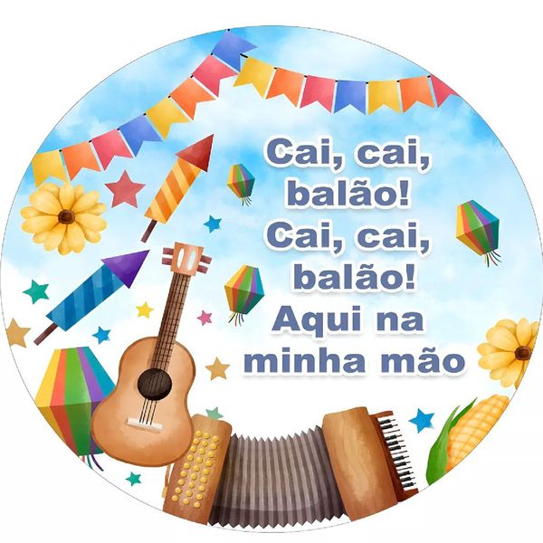 Painel Redondo 50x50 - Festa Junina