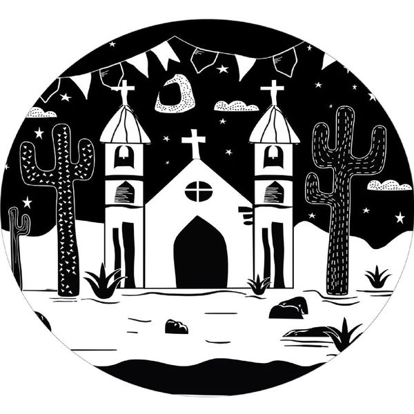 Painel Redondo 50x50 - Festa Junina