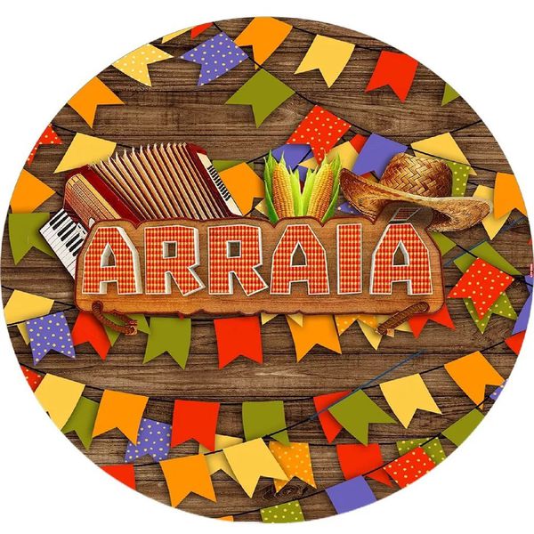 Painel Redondo 50x50 - Festa Junina