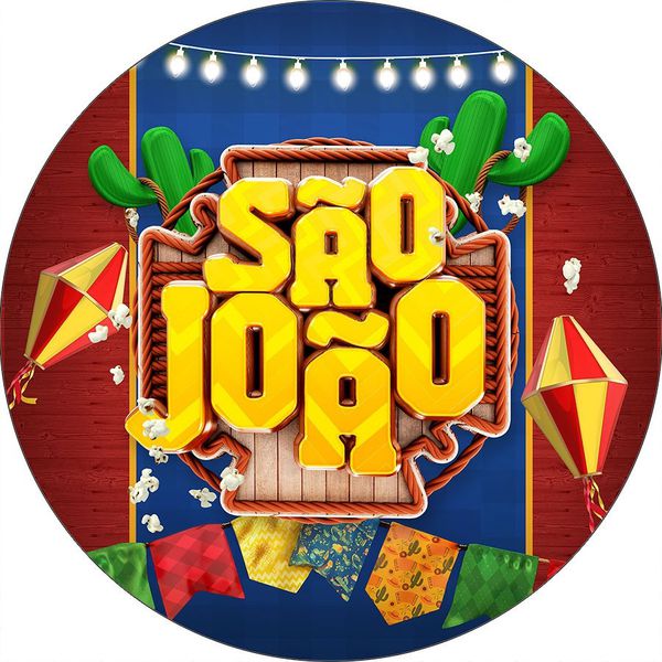 Painel Redondo 50x50 - Festa Junina