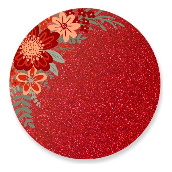 Painel Redondo 50x50 - Florido