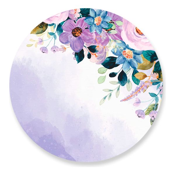 Painel Redondo 50x50 - Florido
