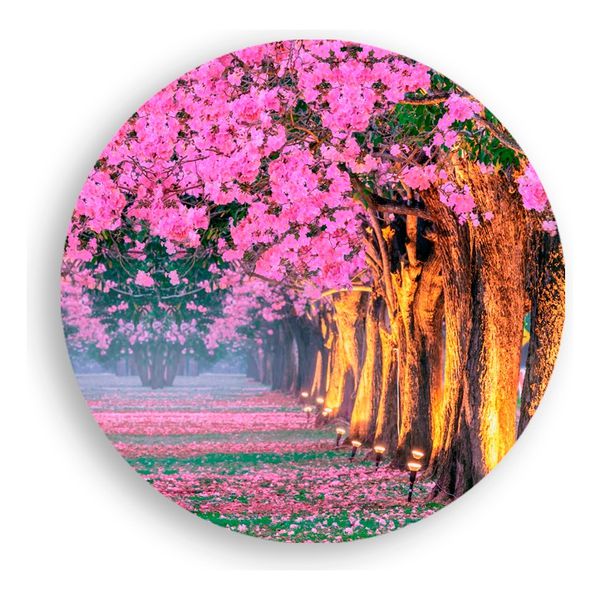 Painel Redondo 50x50 - Florido